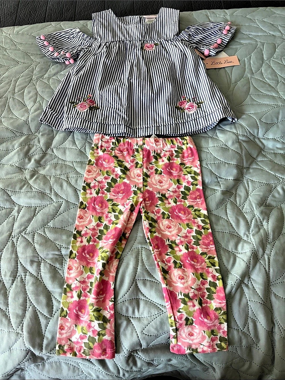 Lilly Pulitzer Girls Floral Top & Pants Set NWT
